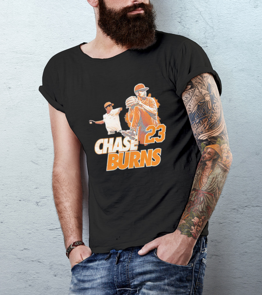 CHAS BURNS 23 Throw The Ball T-Shirt