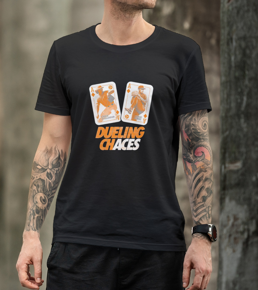 Dueling Chaces Chase Dollander Chase Burns Playing Cards T-Shirt