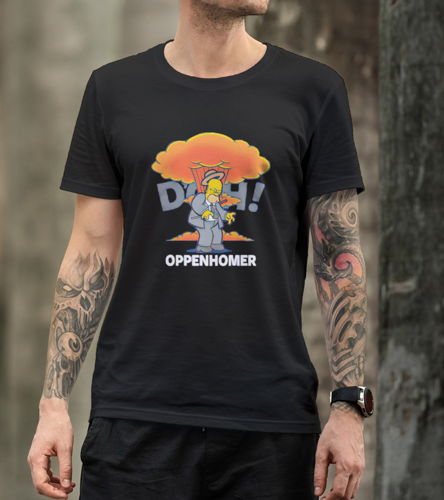 Homer Simpson D'oh Oppenhomer Explosion T-Shirt