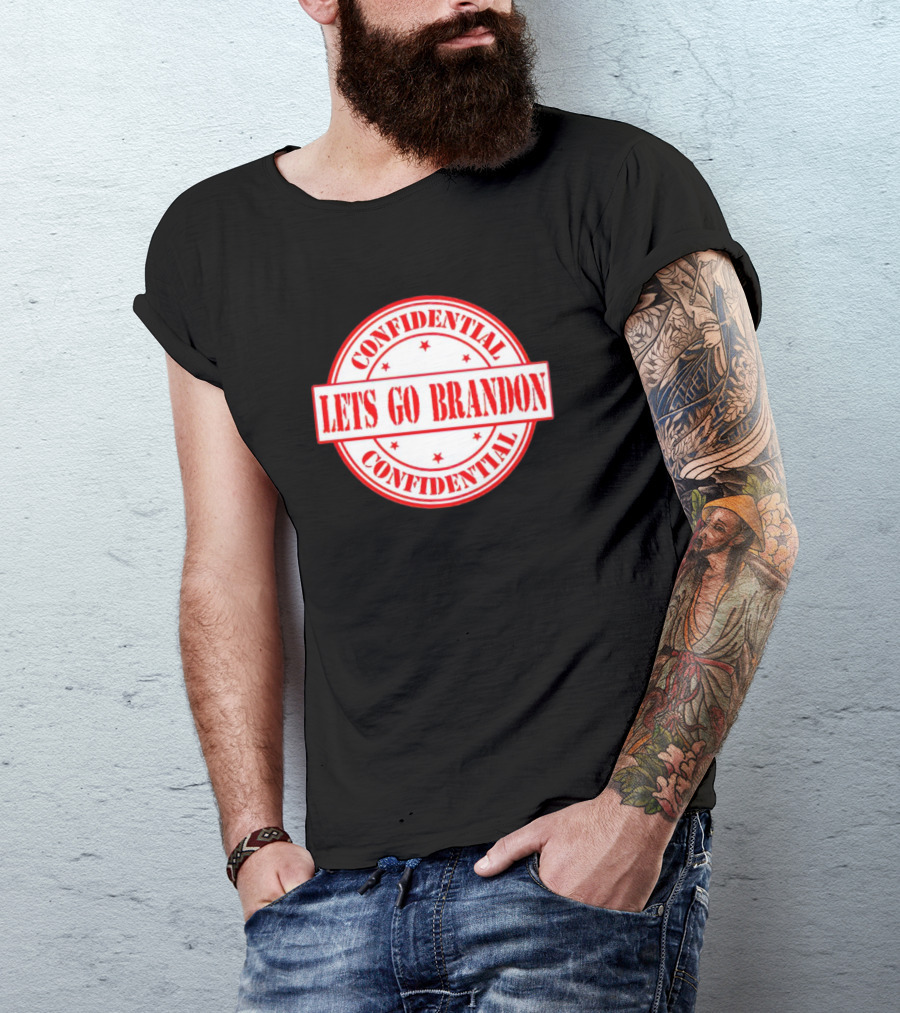 Let's Go Brandon Confidential Stamp T-Shirt