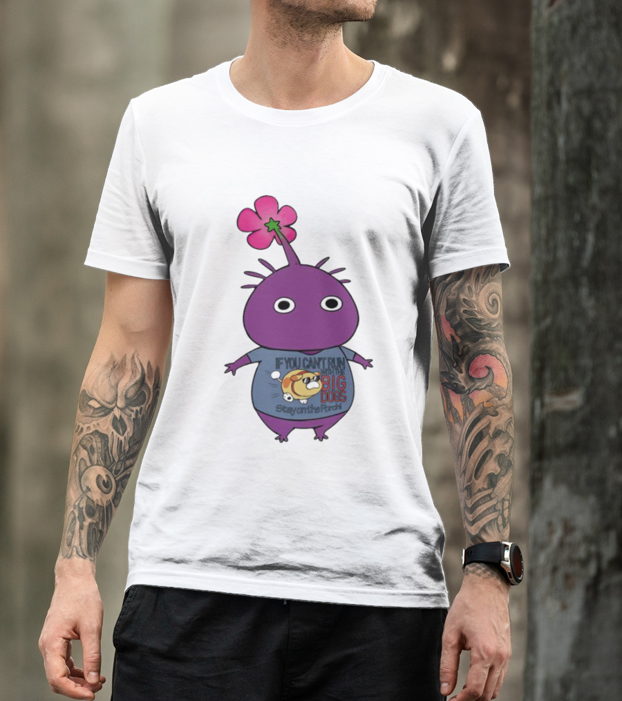 Purple Pikmin Stay On The Porch Big Dogs Shirt Flower Top T-Shirt