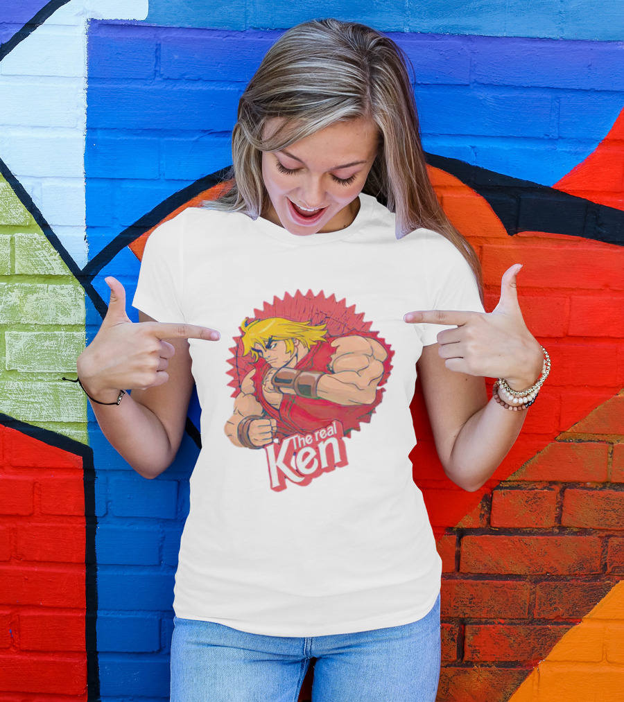 The Real Ken Street Fighter Iconic Character Bold Pose T-Shirt