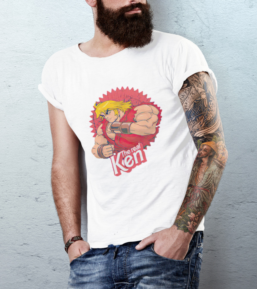 The Real Ken Street Fighter Iconic Character Bold Pose T-Shirt