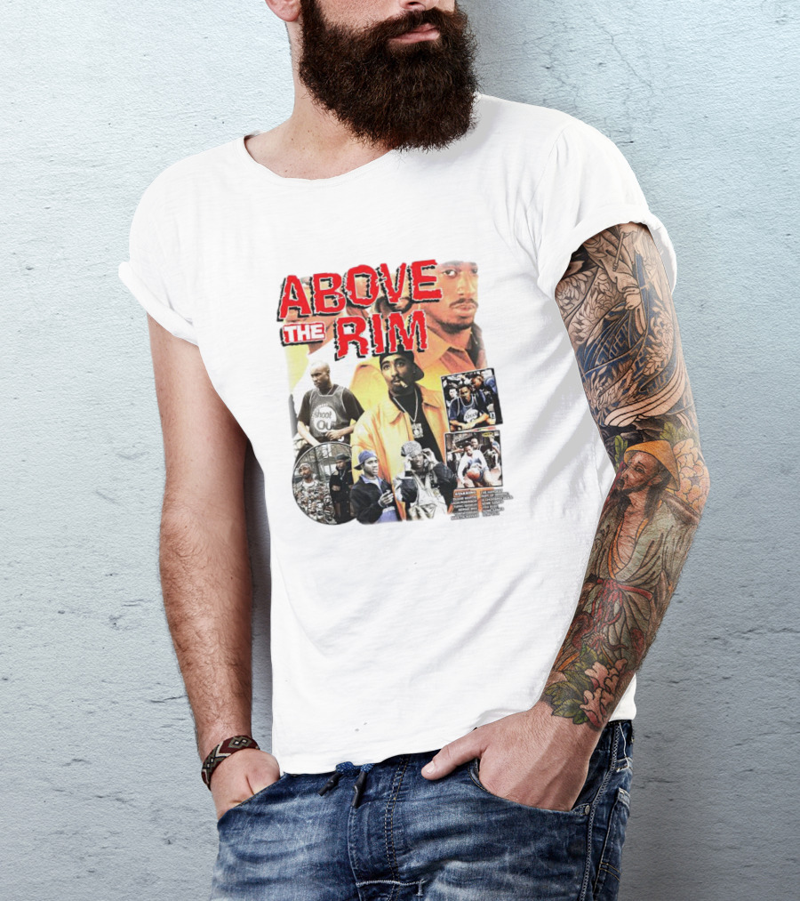 Above The Rim 2Pac Shoot Out Picture Collage T-Shirt