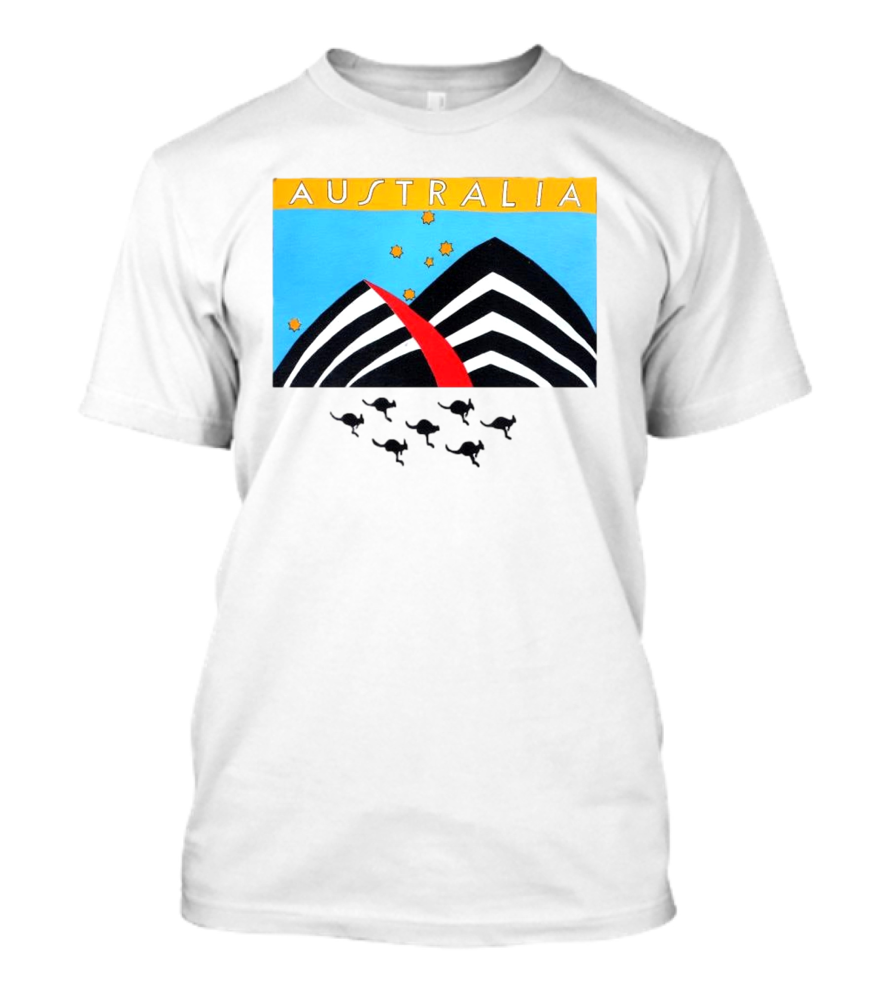 Australia Sydney Opera House Kangaroo Vintage T-Shirt