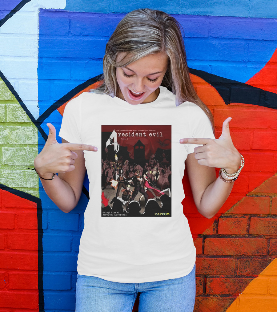 Resident Evil 4 Got Something That Might Interest You Shinji Mikami Hiroyuki Kobayashi Capcom Volume 1 T-Shirt