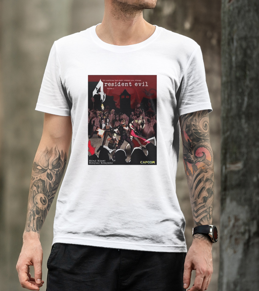 Resident Evil 4 Got Something That Might Interest You Shinji Mikami Hiroyuki Kobayashi Capcom Volume 1 T-Shirt