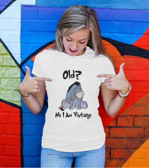 Eeyore Old No I Am Vintage Retro Style Disney Character T-Shirt