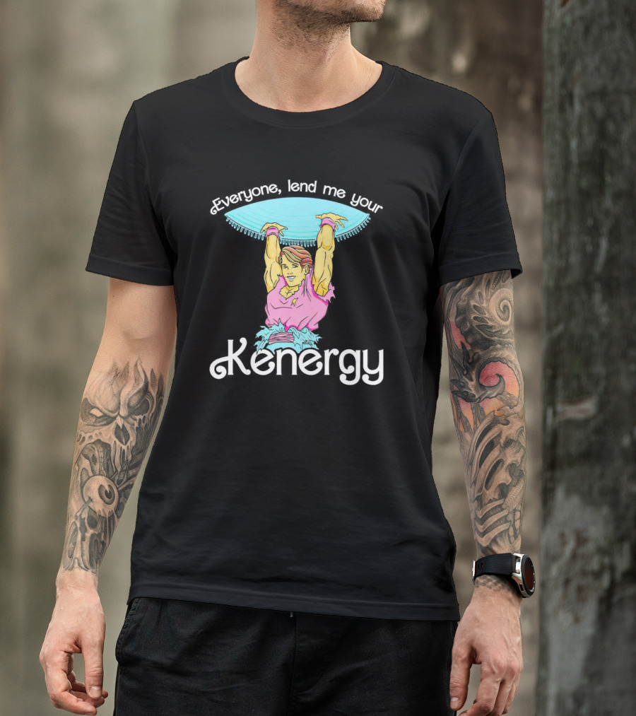 Everyone Lend Me Your Kenergy 80s Workout Style With Colorful Fitness T-Shirt
