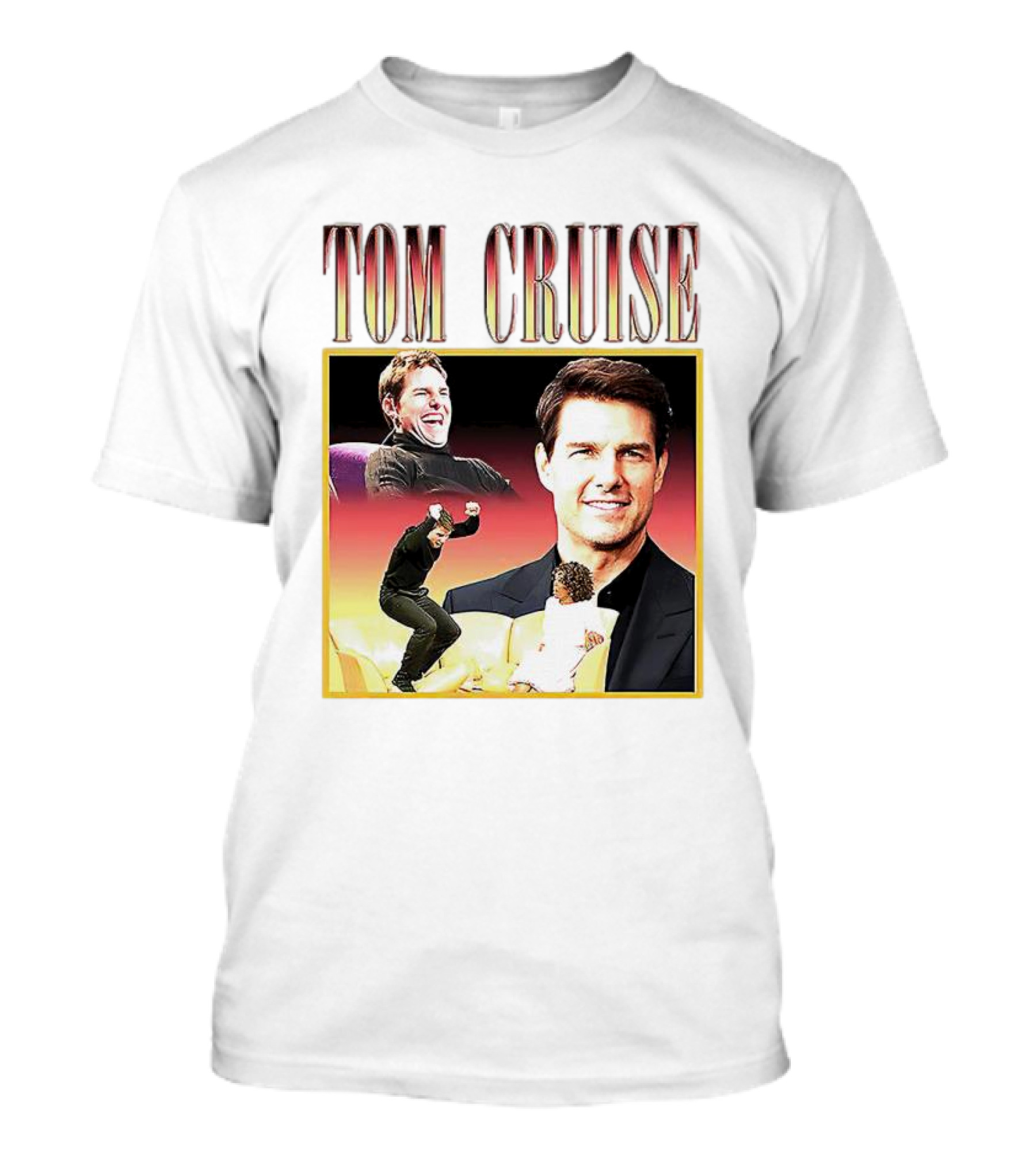 Tom Cruise Vintage 90s Picture Collage T-Shirt