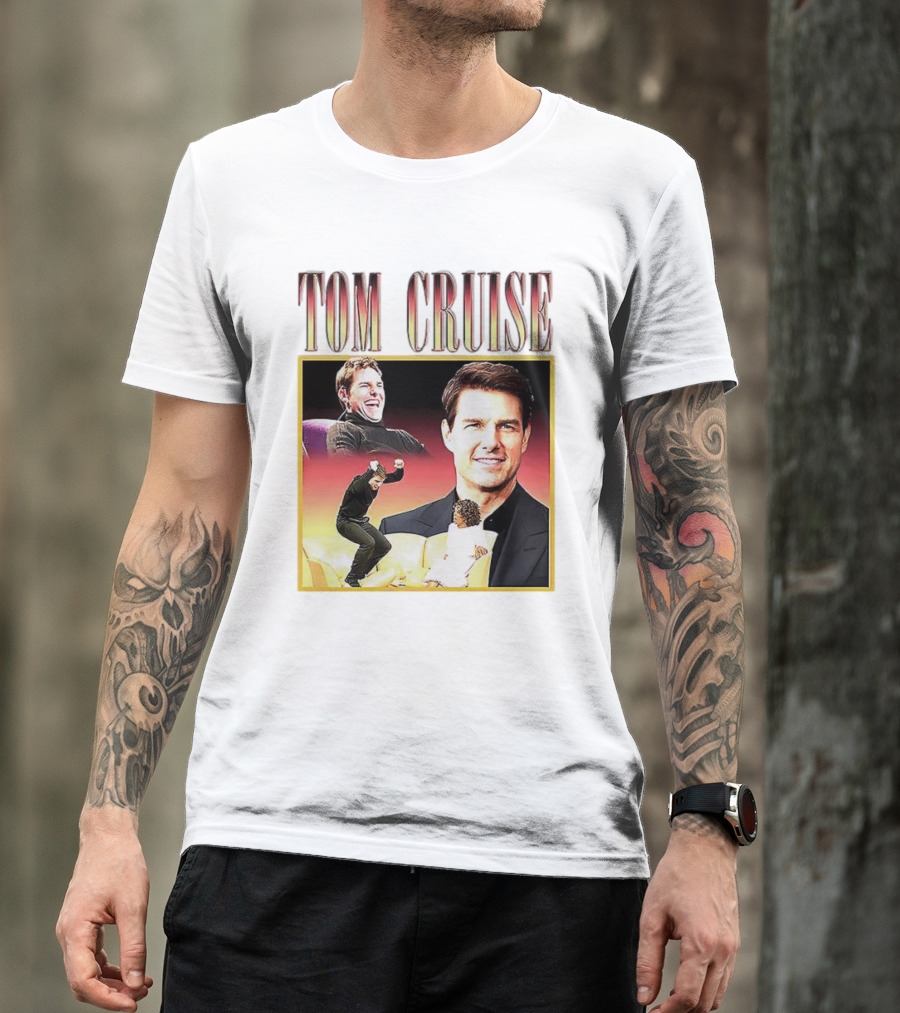 Tom Cruise Vintage 90s Picture Collage T-Shirt