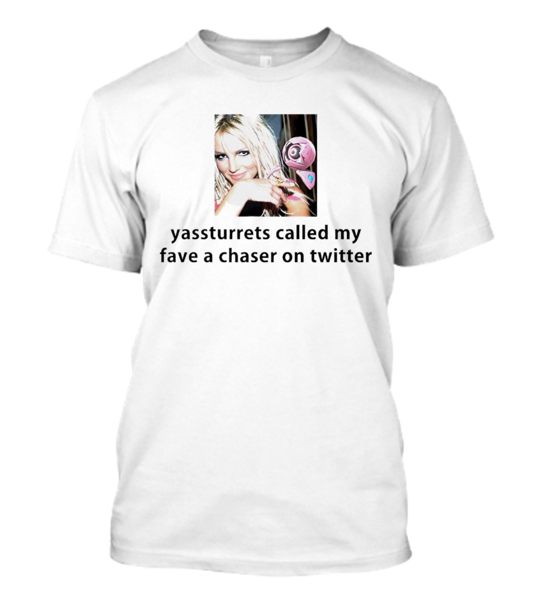 Yassturrets Called My Fave A Chaser On Twitter Pop Icon With Pink Spiral Phone T-Shirt