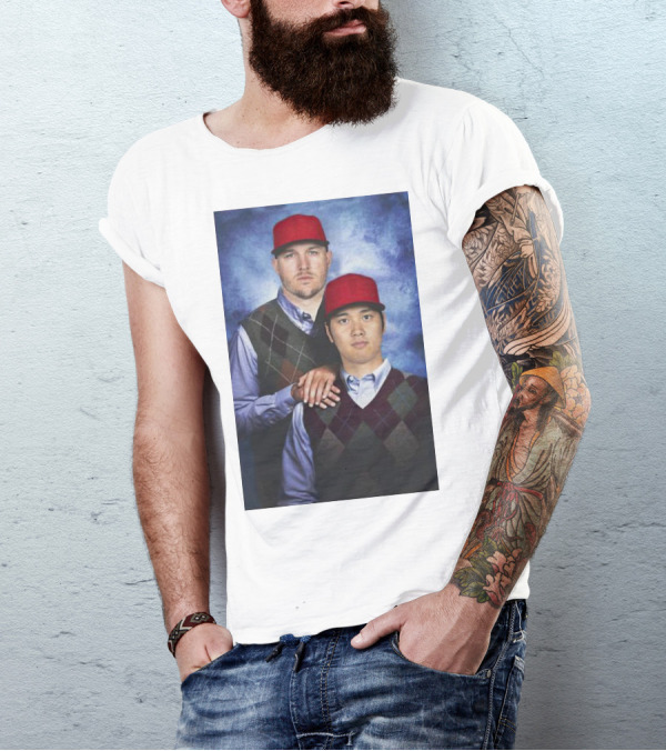 Los Angeles Angels Shohei Ohtani And Mike Trout Baseball Step Brothers Movie T-Shirt