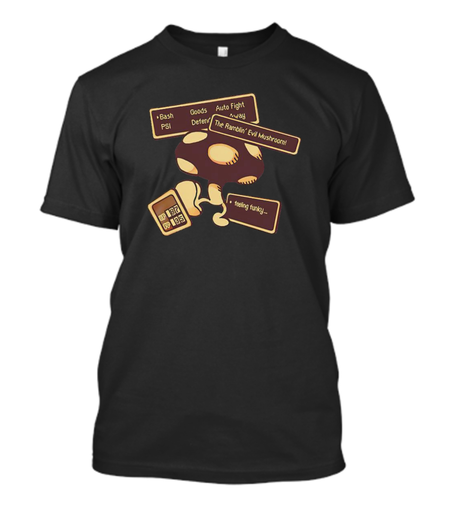 The Ramblin' Evil Mushroom Feeling Funky Bash PSI Goods Auto Fight Away T-Shirt