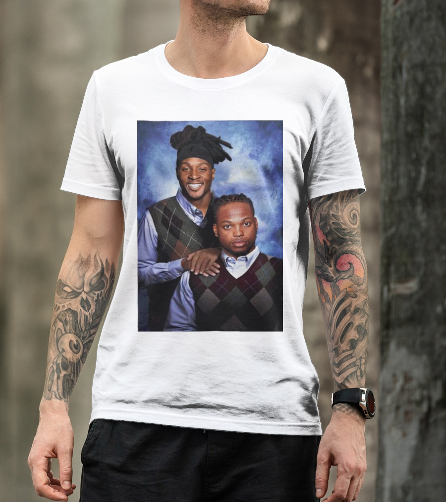 Tennessee Titans Derrick Henry DeAndre Hopkins Step Brothers Photo T-Shirt