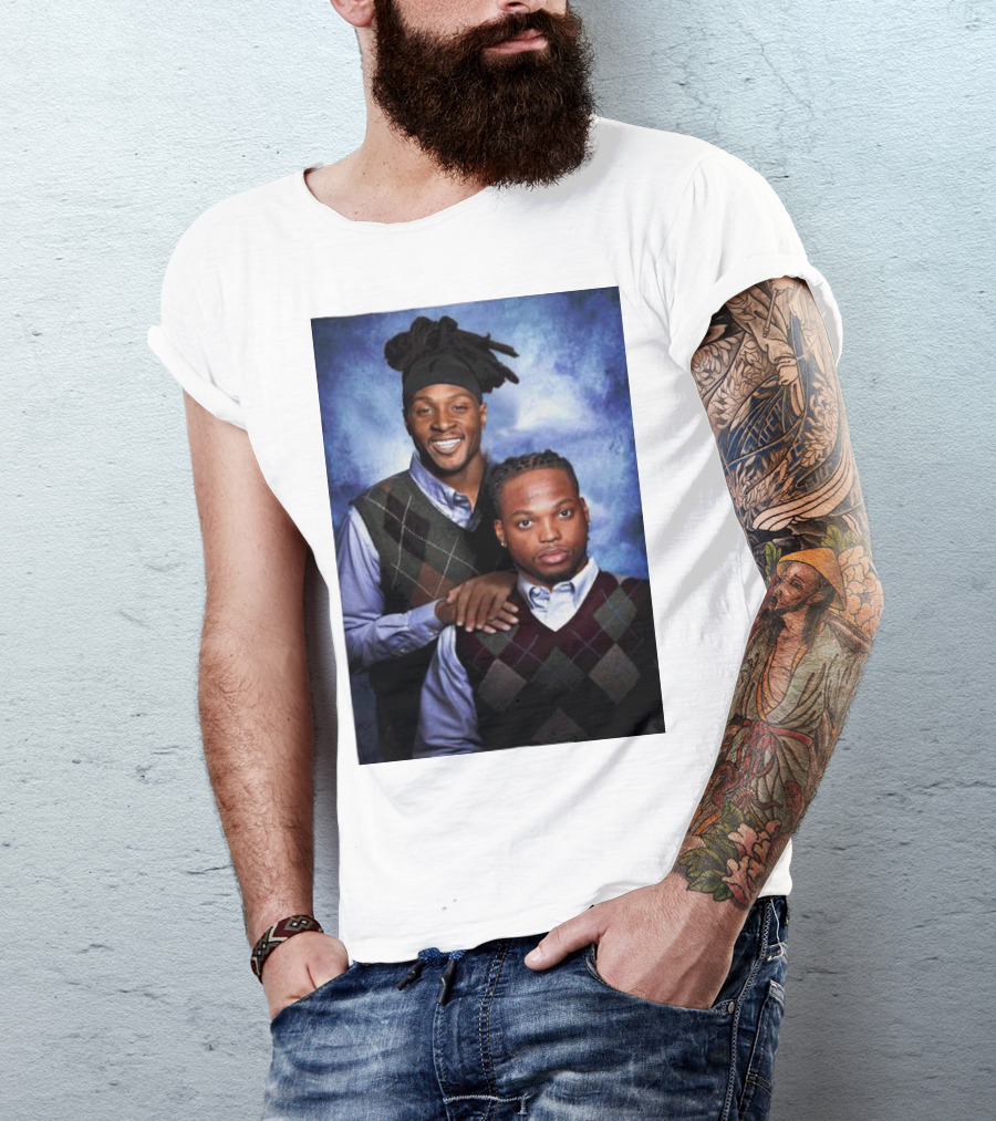 Tennessee Titans Derrick Henry DeAndre Hopkins Step Brothers Photo T-Shirt