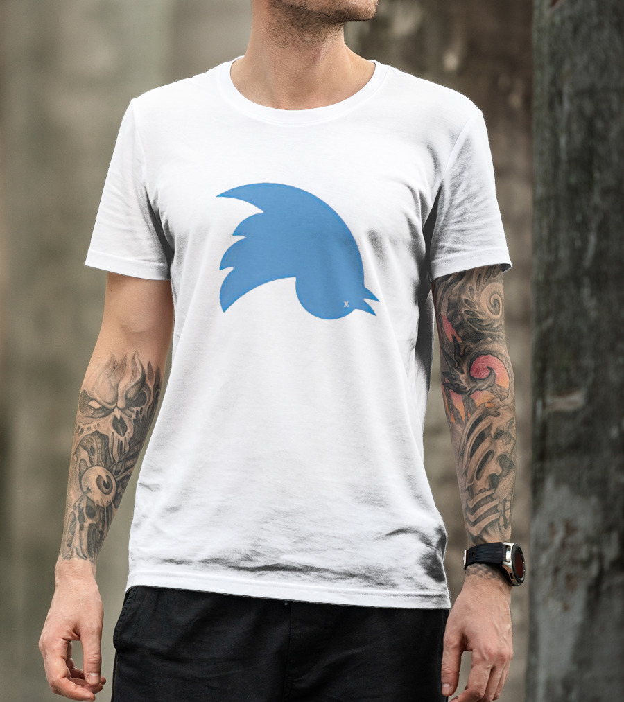 Twitter Logo Upside Down Bird With X Eye T-Shirt