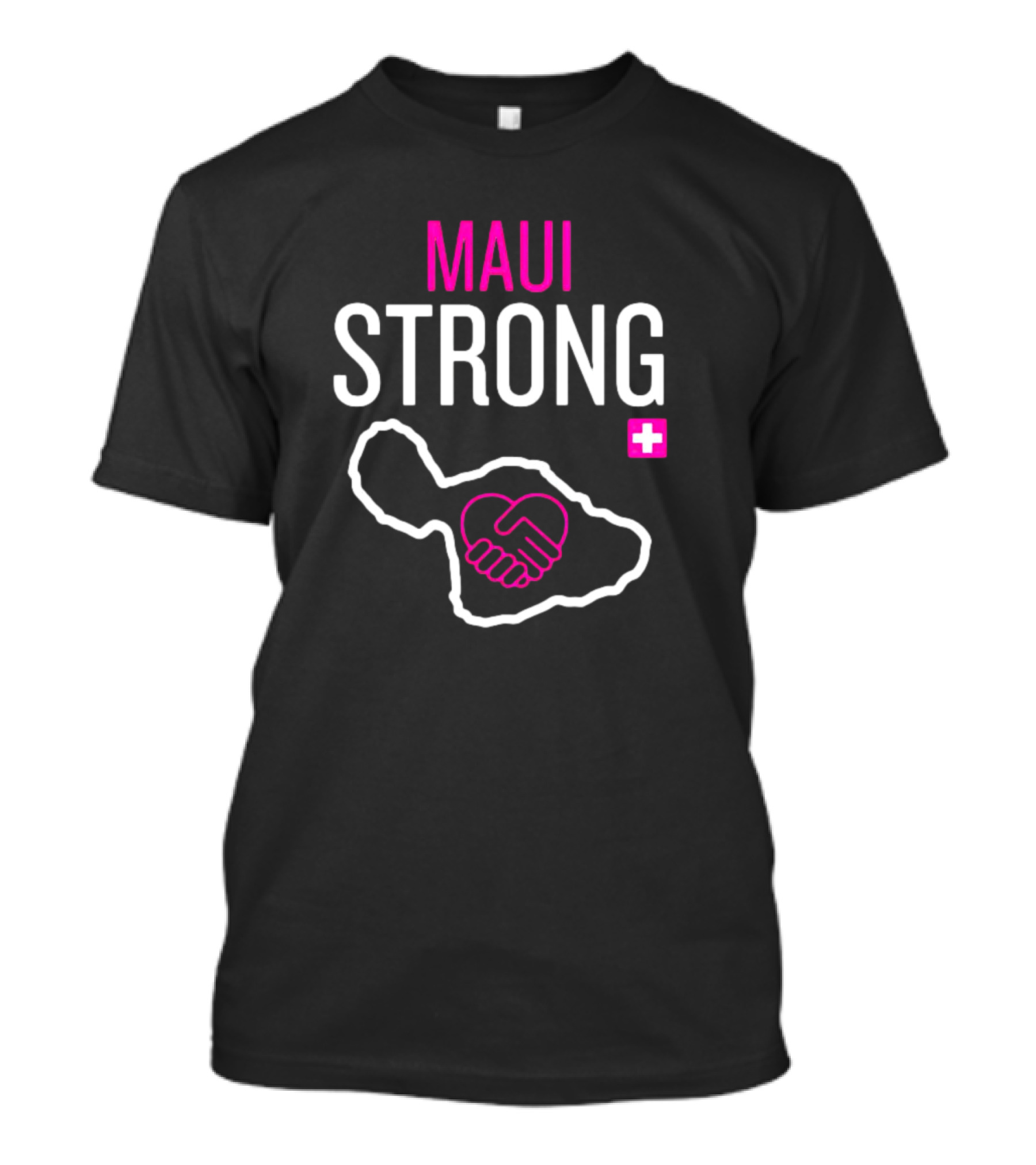 Maui Strong Red Cross Unity Hands Island T-Shirt