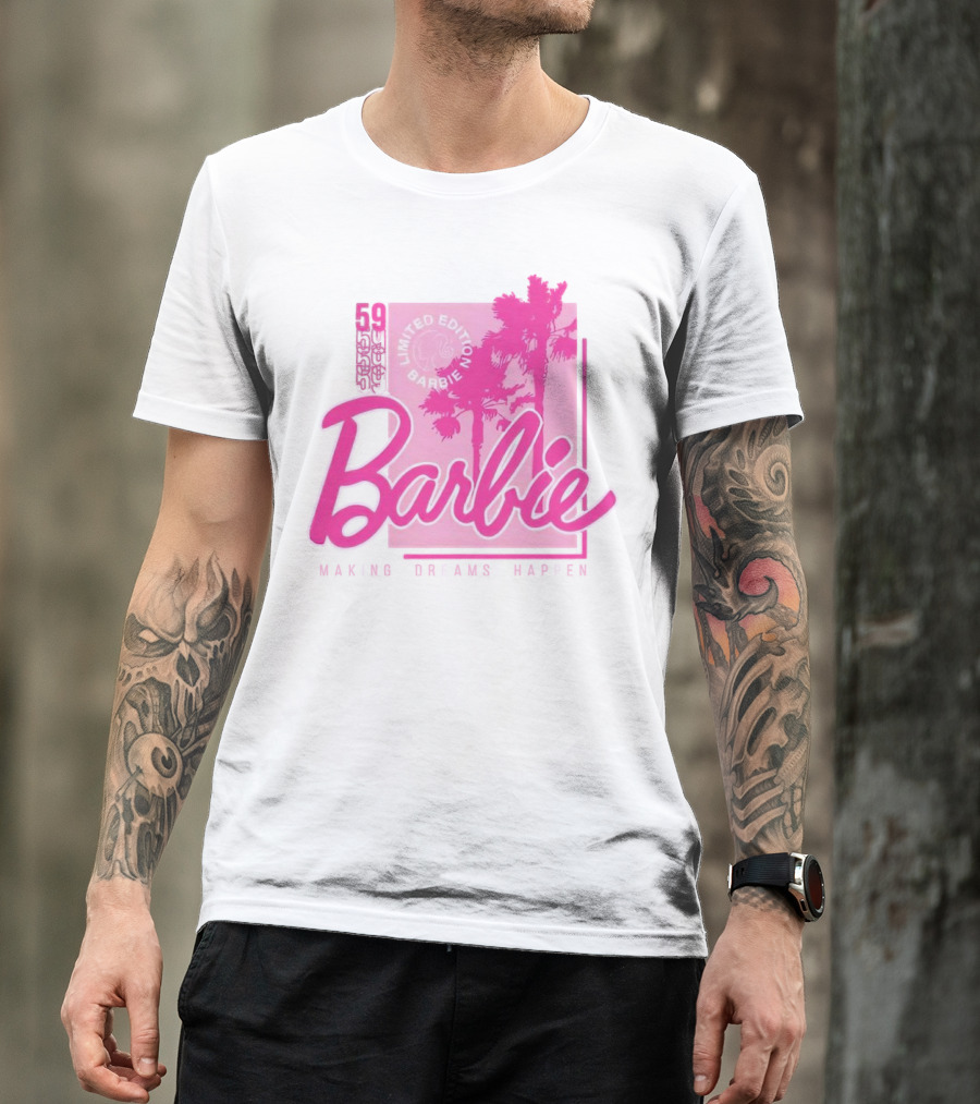 Barbie 59 Making Dreams Happen Palm Trees T-Shirt