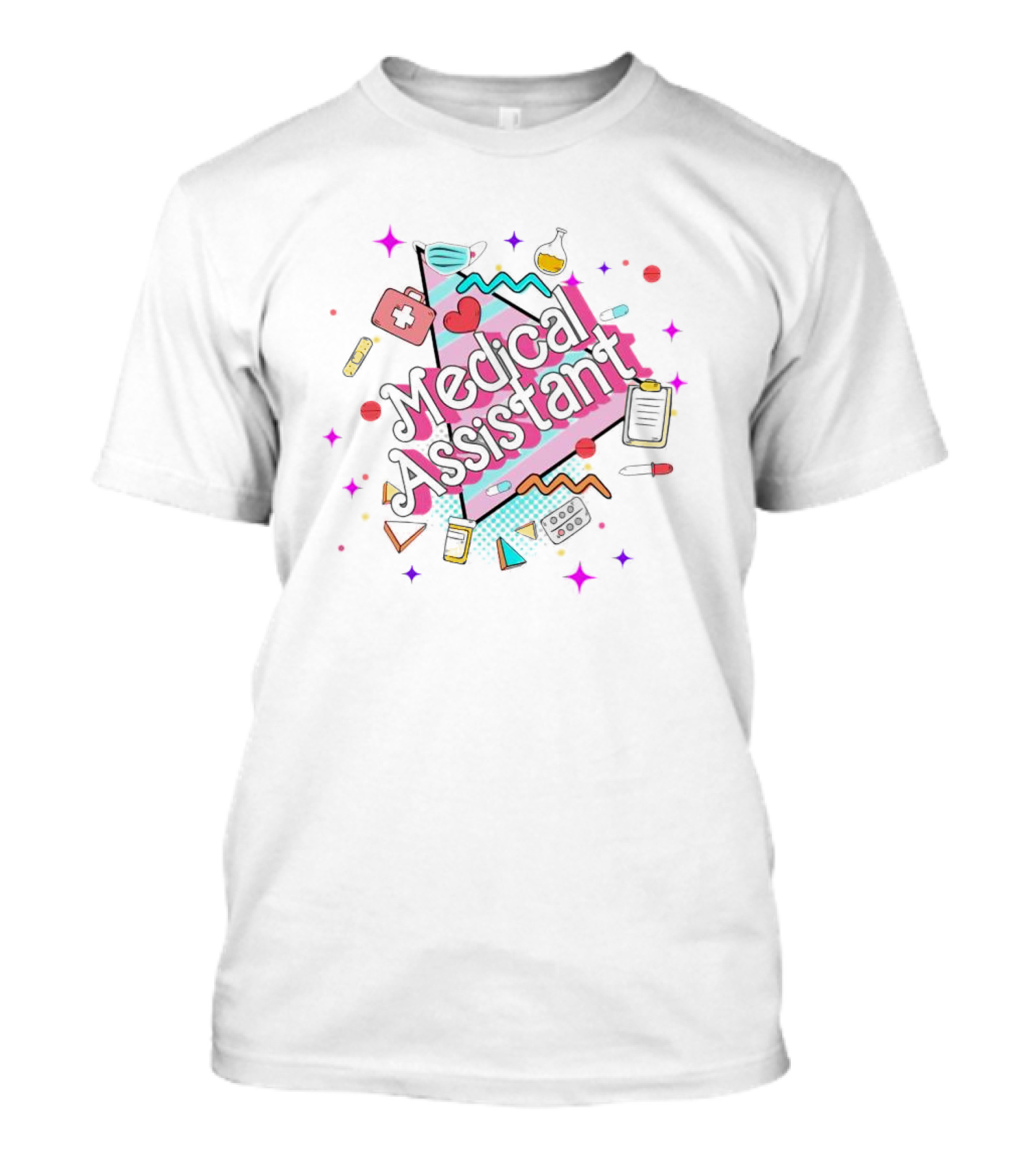 Medical Assistant Barbie Elements Healthcare Pink Aesthetic T-Shirt