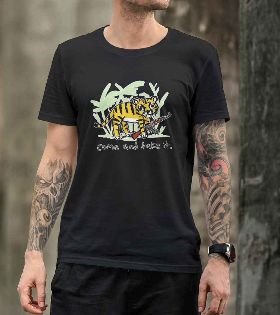 Tiger Jungle AK-47 Come And Take It T-Shirt