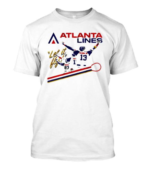Atlanta Lines Let It Fly Acuña Jr Braves T-Shirt