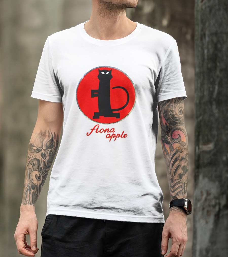 Fiona Apple Black Cat Red Circle Bootleg T-Shirt