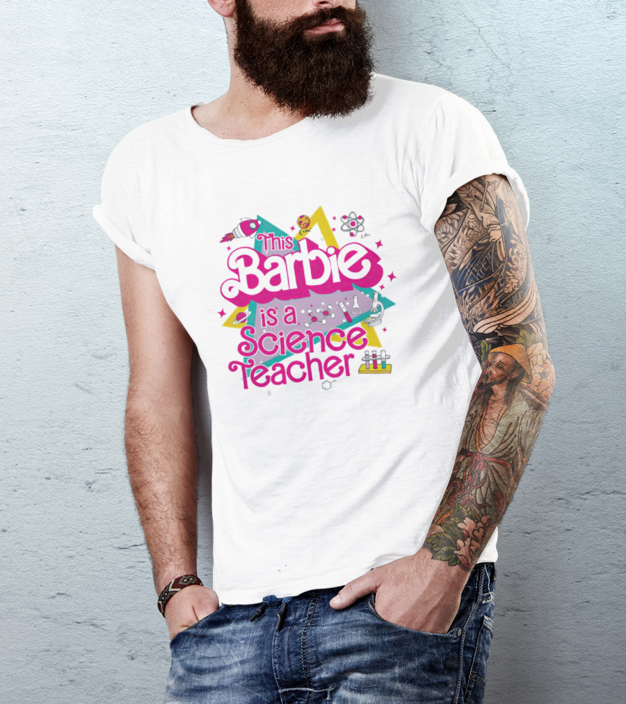 This Barbie Is A Science Teacher Chemistry Lab Elements T-Shirt