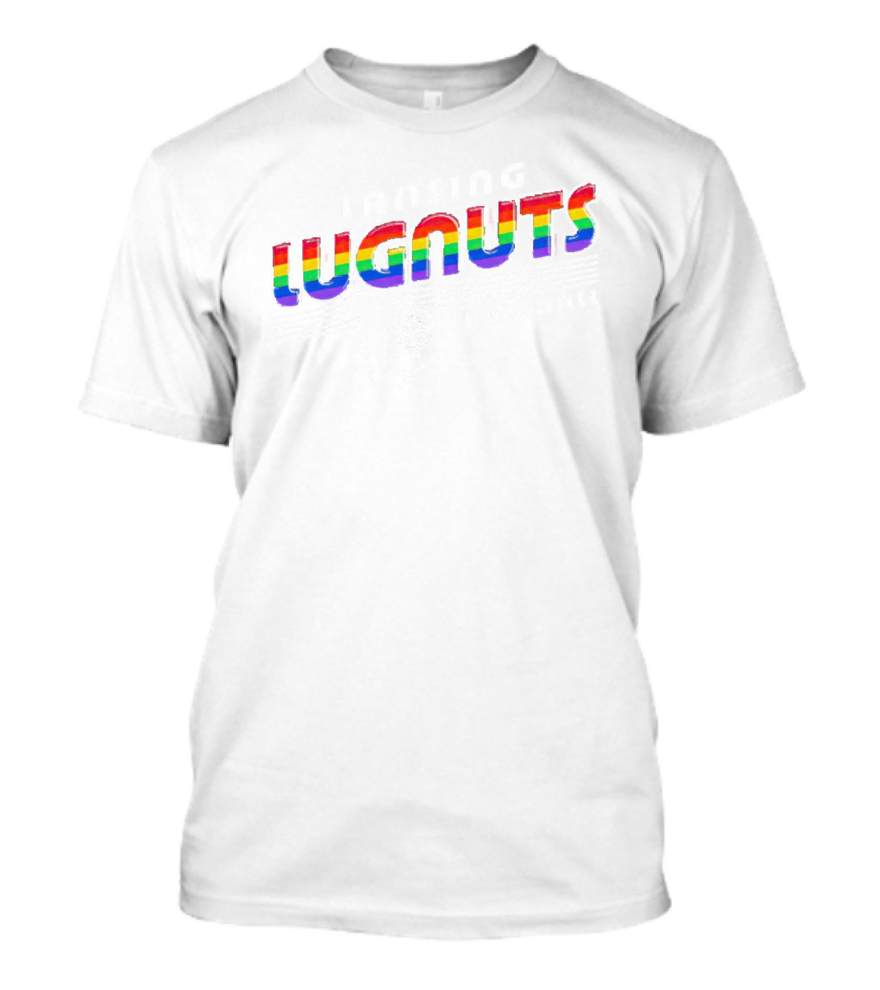 Lansing Lugnuts Baseball Rainbow Pride T-Shirt