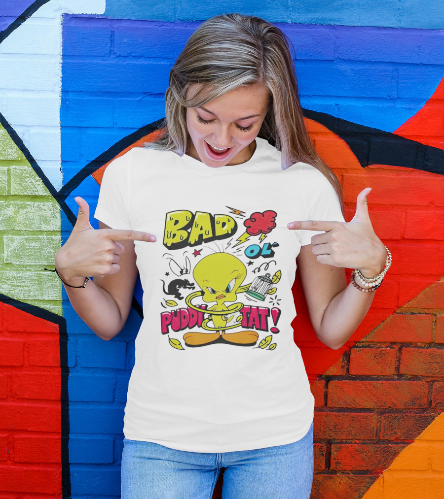 Tweety Bad Ol Puddy Tat T-Shirt