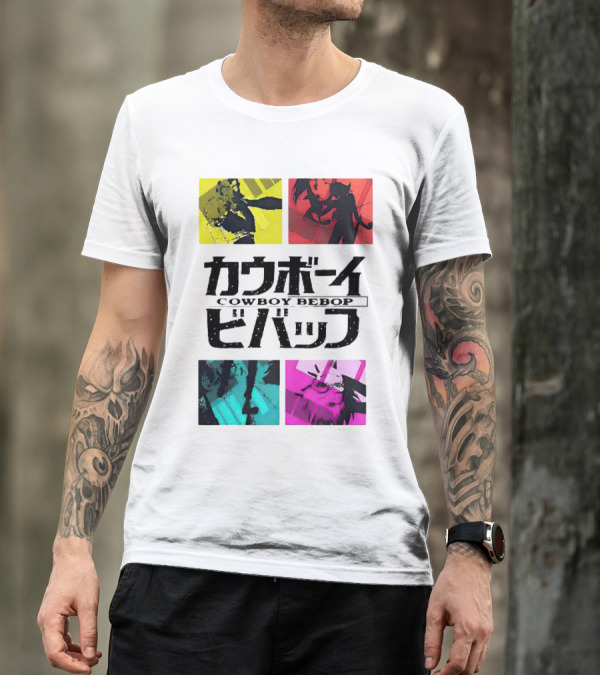 Augmented Reality Cowboy Bebop Iconic Anime Montage T-Shirt