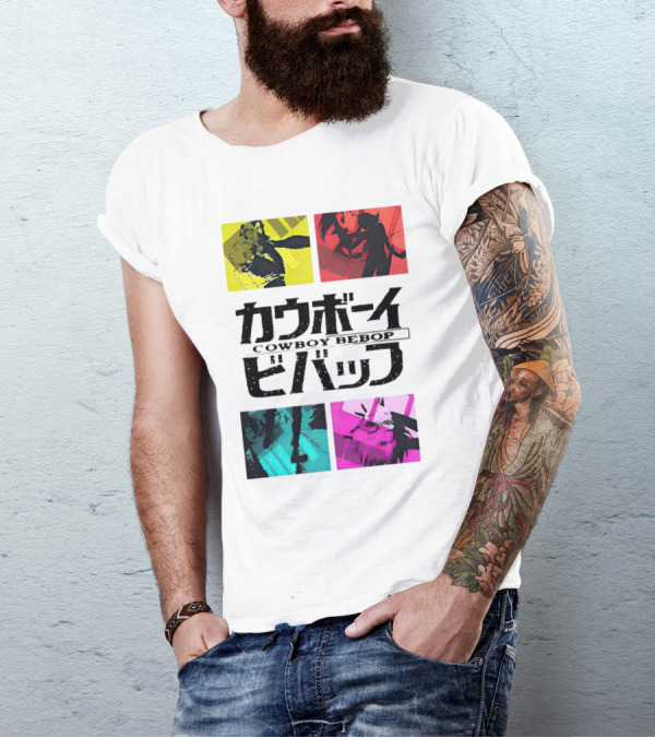 Augmented Reality Cowboy Bebop Iconic Anime Montage T-Shirt