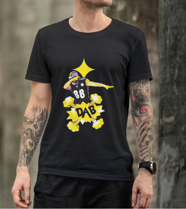 Steelers Pat Freiermuth Dab 88 Star Burst T-Shirt