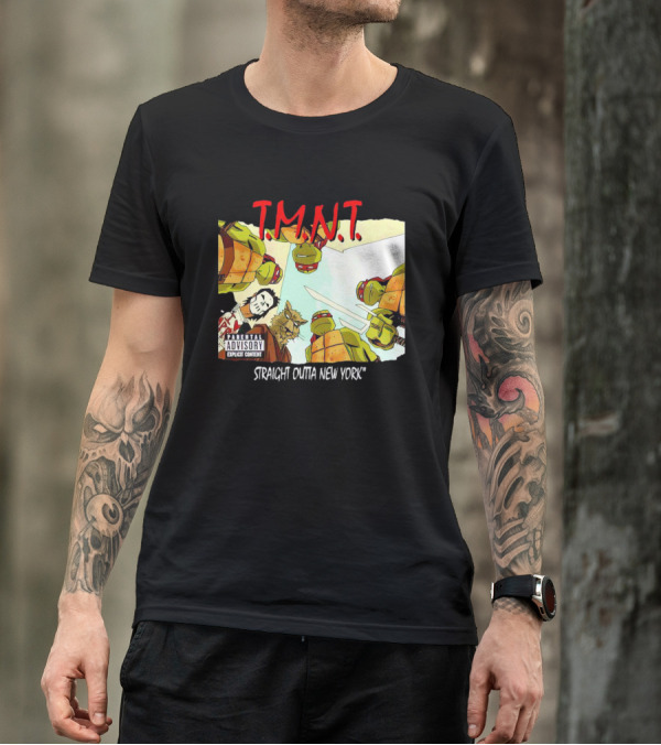 TMNT Parental Advisory Explicit Content Straight Outta New York T-Shirt