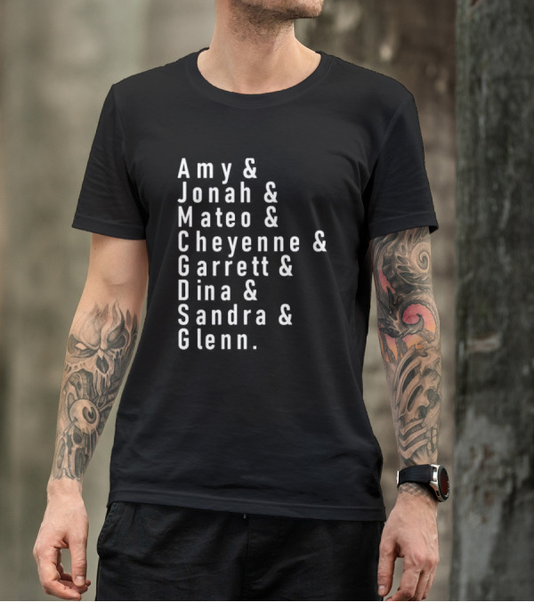 Amy Jonah Mateo Cheyenne Garrett Dina Sandra Glenn Superstore Characters T-Shirt