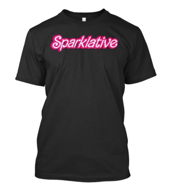 Sparklative Barbie Sparkling Pink Typography T-Shirt