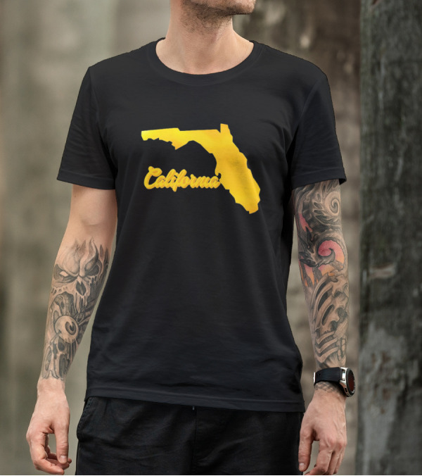 California Florida Map Playful Twist T-Shirt