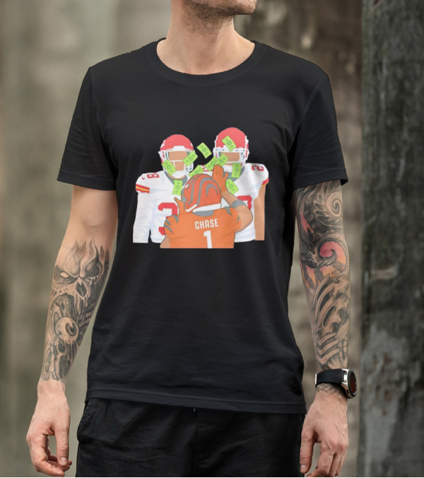 Chase Ja’marr Money Chiefs Bengals Football Showdown T-Shirt
