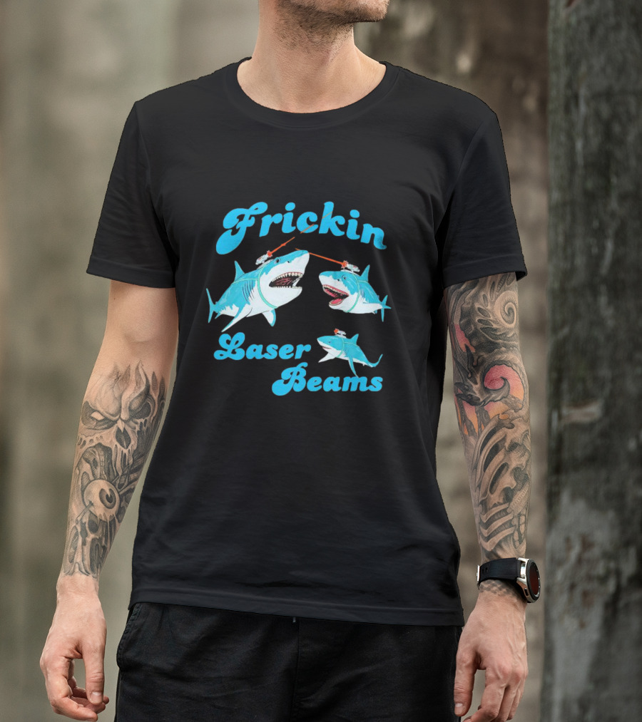 Frickin Laser Beams Sharks Retro T-Shirt