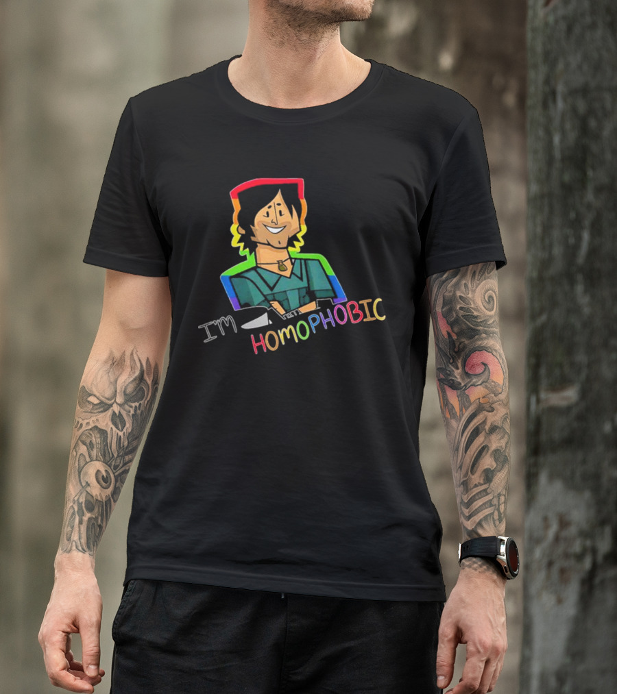 I'm Homophobic Total Drama Island Rainbow Character T-Shirt