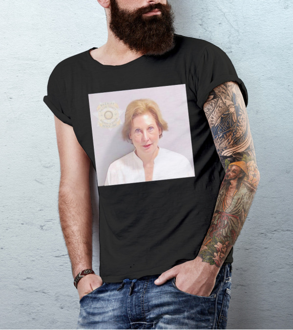 Sidney Powell Mugshot Fulton County Sheriff Badge T-Shirt