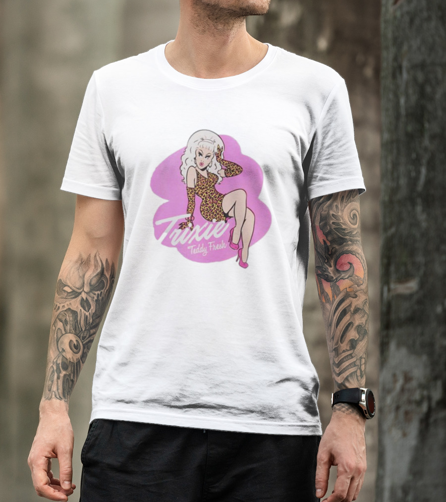 Trixie Teddy Fresh Leopard Pink T-Shirt