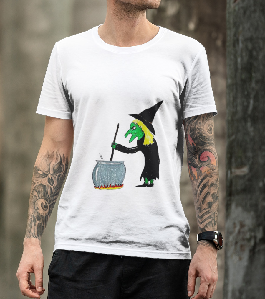 Girl Dinner Witch Stirring Cauldron T-Shirt