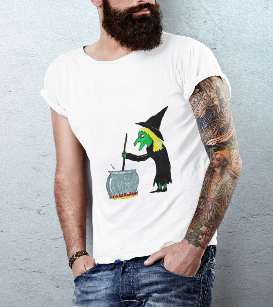 Girl Dinner Witch Stirring Cauldron T-Shirt