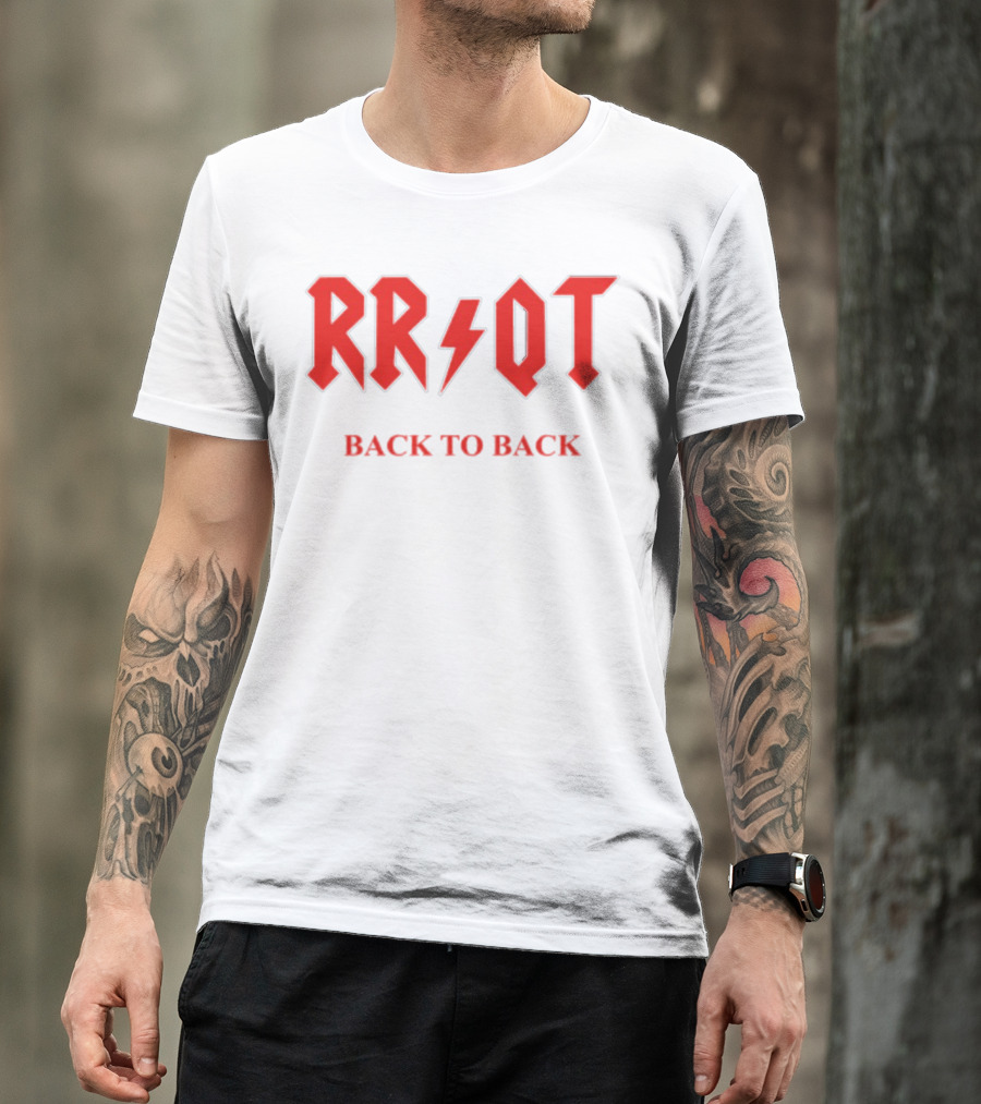 RR QT Back To Back ACDC Style Font T-Shirt