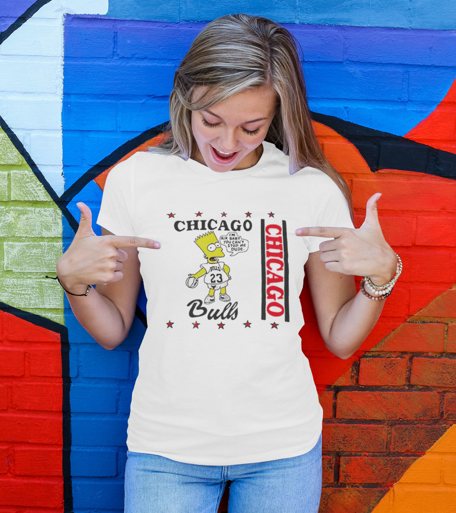 Chicago Bulls Bart Simpson Basketball T-Shirt