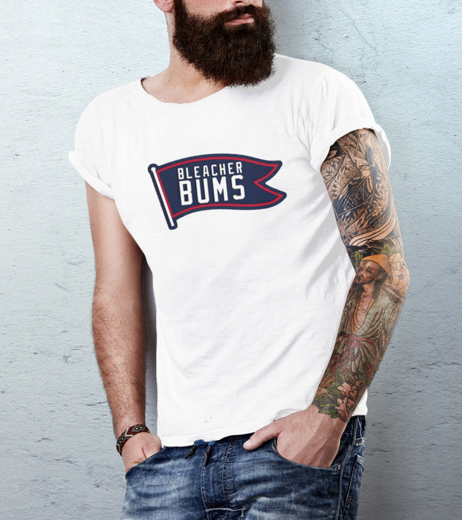 Bleacher Bums Flag Banner Retro Sports T-Shirt