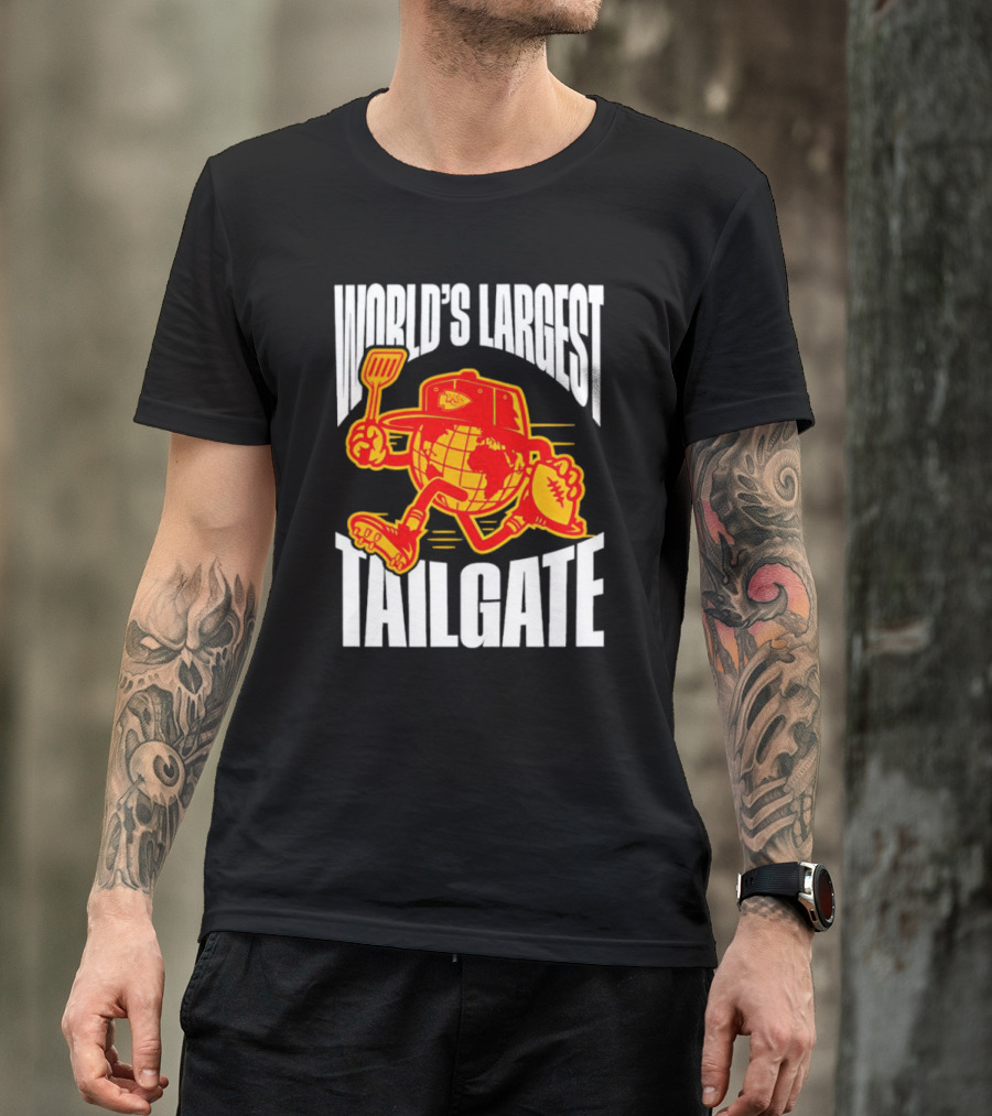 Kansas City Chiefs World's Largest Tailgate Football Grilling T-Shirt