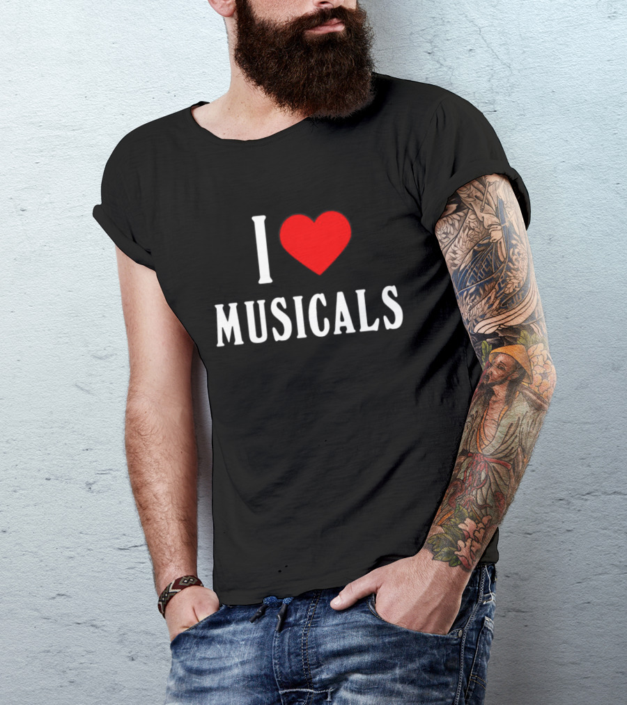 I Heart Musicals Red Love T-Shirt