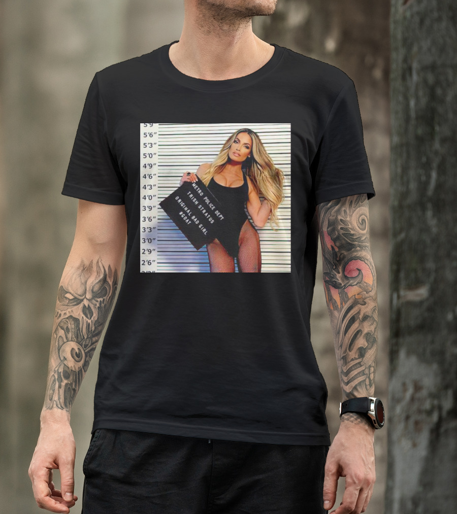 Trish Stratus Metro Police Dept Original Bad Girl GOAT T-Shirt